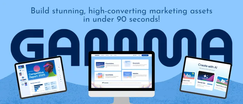 Build stunning marketing assets with Gamma.app.